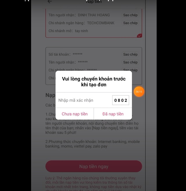 MMLive – Hướng Dẫn 2 Cách Nạp Tiền Trên App MMLive 8 Nhap-ma-xac-nhan-chuyen-tien