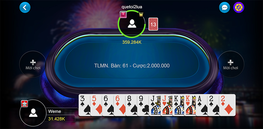 Tiến lên MMLive - Game giải trí cá cược hấp dẫn hàng đầu hiện nay 3 chơi game tiến lên