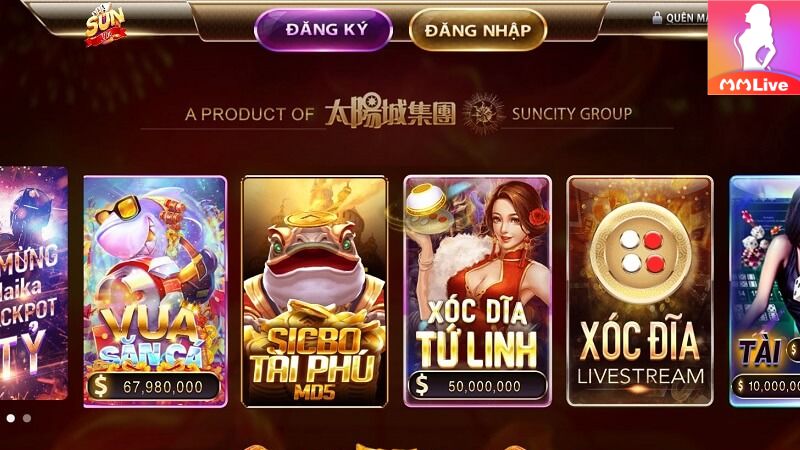 MMlive - Địa Chỉ Chơi Game Đổi Thưởng Số 1 Việt Nam 3 Kho game Sunwin