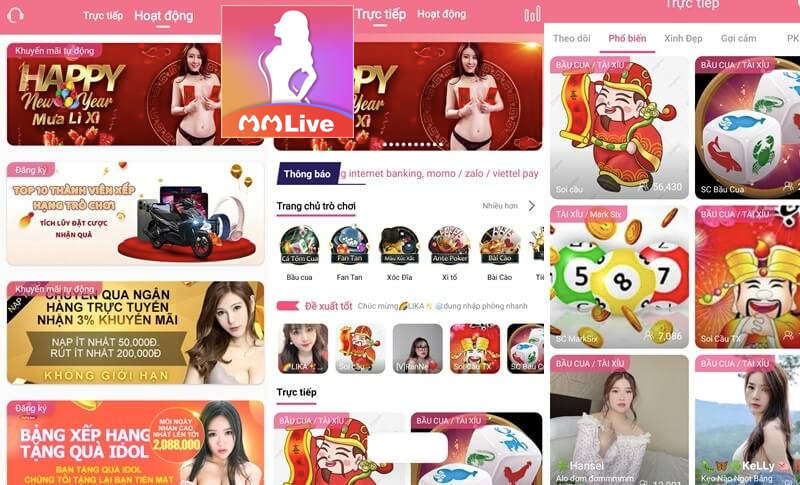 Ứng dụng MMlive uy tín số 1 - Thử là mê chơi là phê 4 Sảnh game