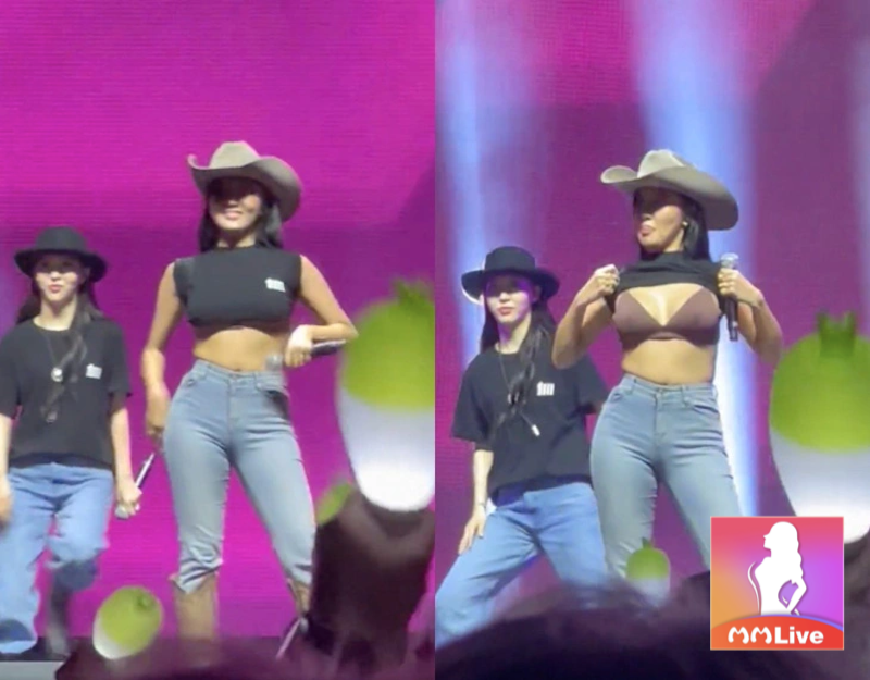Hwasa - Nữ thần tượng Kpop đầu tiên nhảy gợi dục thoả thích trên sân khấu 2 Màn vạch áo