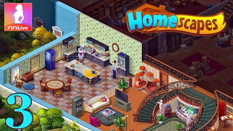 Game Homescapes - Trò chơi mô phỏng thiết kế nội thất 3D siêu thực 2 game Homescapes