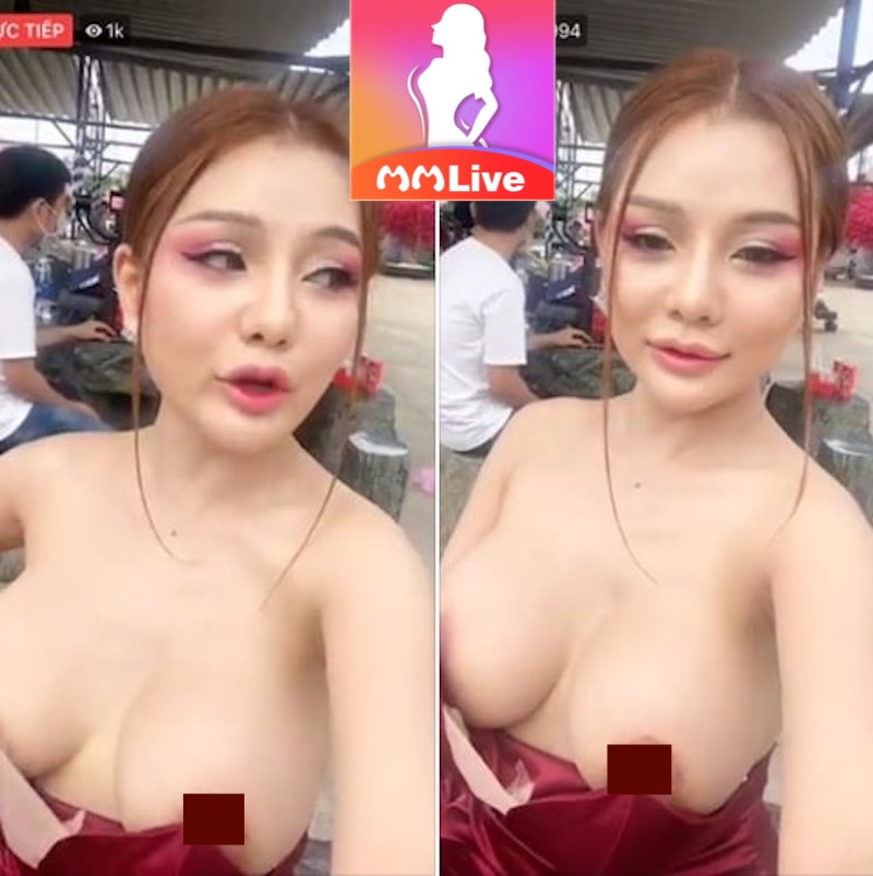 Mon 2k và những “pha” lộ nhũ hoa căng mọng trên sóng livestream 4 Mon 2K livestream