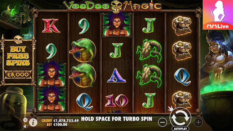 Woodoo Magic Slot - Khám phá Kỳ Diệu Ma Thuật trên 5 Cuộn và 40 Hàng Thanh Toán 3 Luật chơi Woodoo Magic Slot