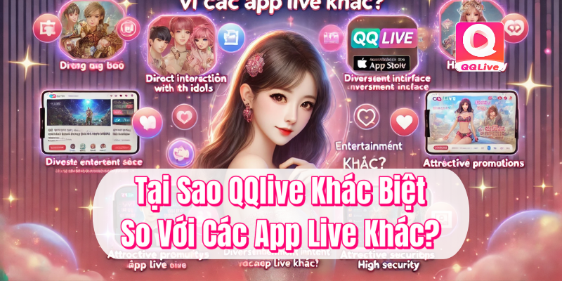 QQlive Khác Biệt - Trải Nghiệm Giải Trí Đỉnh Cao Cùng MMLive 2 Tại sao QQlive khác biệt so với các app live khác?