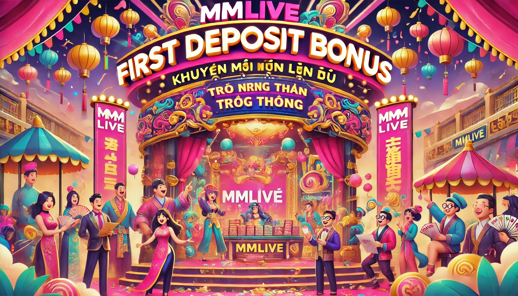 Khuyến Mãi Nạp Tiền Lần Đầu - Nhận Thưởng Cực Cao Tại MMLive 3 Trúng thưởng cực lớn tại MMlive