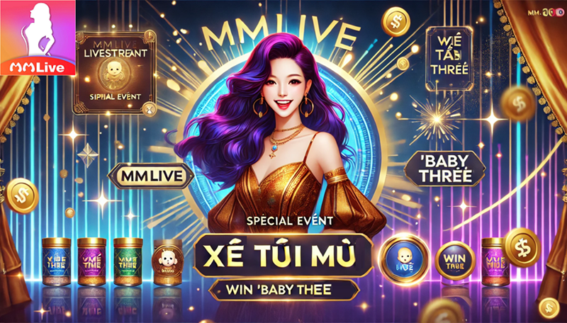 MMlive mới 2025 - Trải nghiệm giải trí đỉnh cao vô vàn ưu đãi hấp dẫn, "Xé túi mù" Win Baby Three 4 mmlive xé túi mù win baby three