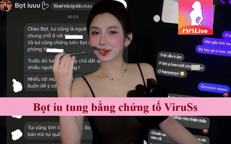Bọt iu 9x là ai? Gái xinh tung loạt bằng chứng tố ViruSs trong livestream của Ngọc Kem 4 Bọt iu tung bằng tố ViruSs