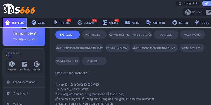 Nạp Tiền S666 Hiệu Quả Dành Cho Tất Cả Thành Viên Mới 4 Lý do làm cho việc nạp tiền tại nhà cái S666 bị trì hoãn