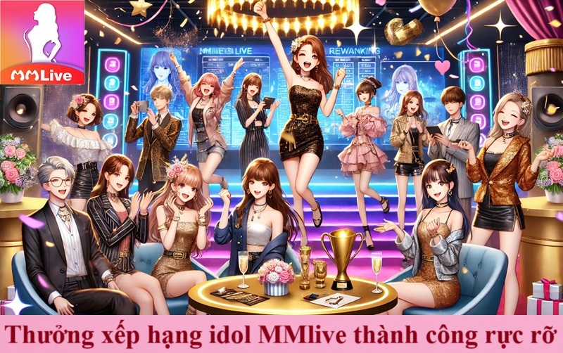 Thưởng xếp hạng idol MMLive - Khuấy động không khí sục sôi hấp dẫn 4 thưởng xếp hạng idol mmlive thành công nổi bật